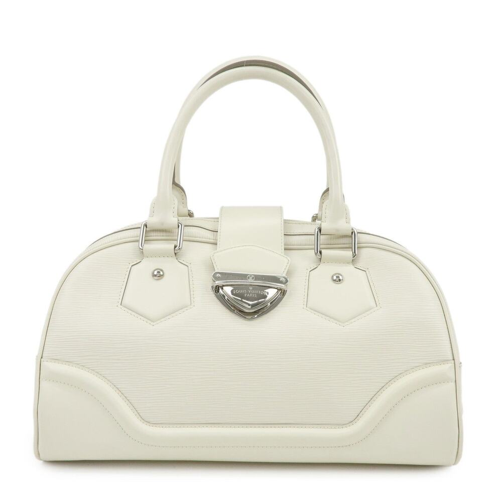 Louis Vuitton Epi Montaigne GM Bowling Bag White